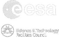 ESA logo and STFC logo
